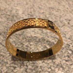 Gold Coach Logo Bangle
